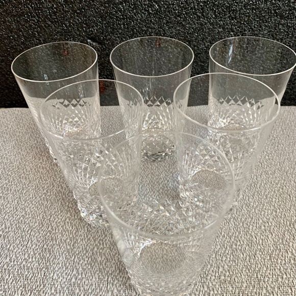 Vintage Mid-Century Modern Crystal Stemware Lowball Old Fashion - set of 6 - Picture 2 of 5